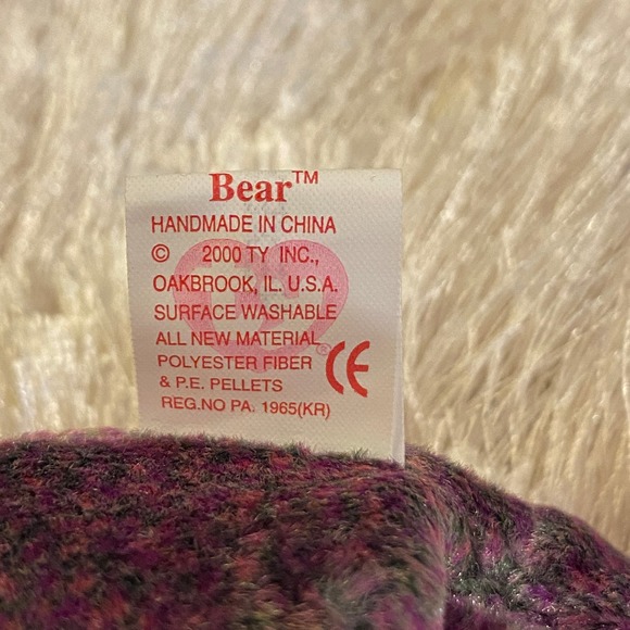 ⭐️🆁🅰🆁🅴⭐️   RARE Ty Beanie Baby 2000 SIGNATURE BEAR - MINT!     𖩆◠ܫ◠𖩐 - Picture 10 of 15